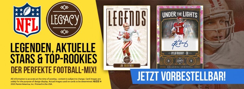 NFL Legacy 2020 Trading Cards - Banner