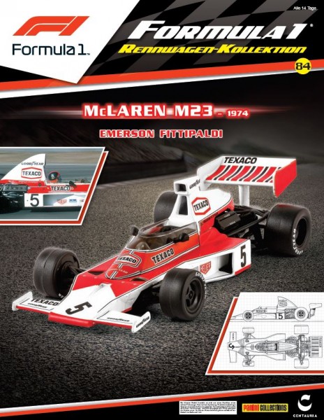 Formula 1 Rennwagen-Kollektion 84: Emerson Fittipaldi (McLaren M23) Cover
