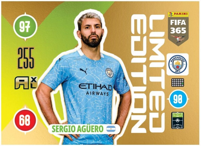Panini FIFA 365 Adrenalyn XL 2010 - Limited Edition Card Sergio Aguero