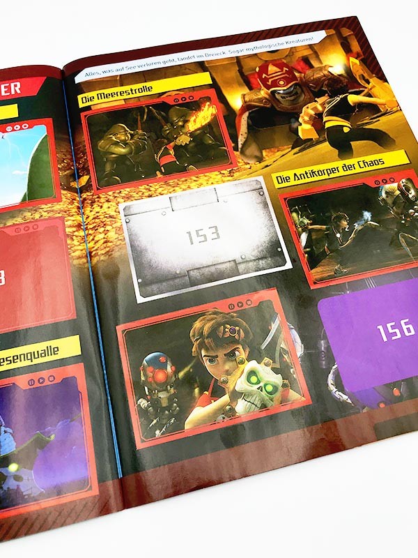 Zak Storm Stickerkollektion Album Innenansicht