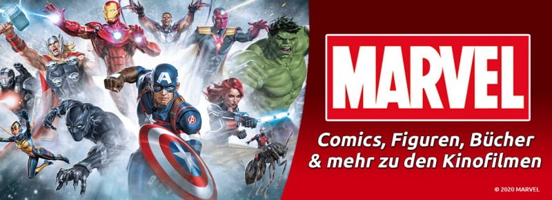 Marvel – Comics, Figuren, Bücher und mehr zu den Marvel-Kinofilmen
