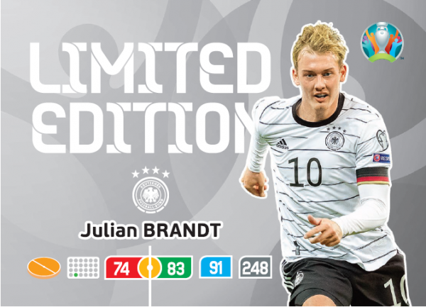 UEFA Euro 2020 Adrenalyn XL Limited Edition Card Julian Brandt