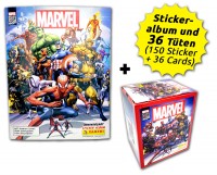 80 Jahre Marvel Sammelkollektion - Sticker und Cards - Box-Bundle