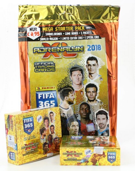 Panini FIFA 365 2018 Adrenalyn XL Trading Cards - Mega-Bundle 1