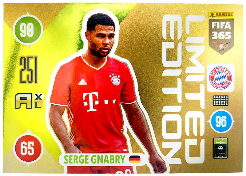 Panini FIFA 365 Adrenalyn XL 2021 - Limited Edition Card Serge Gnabry