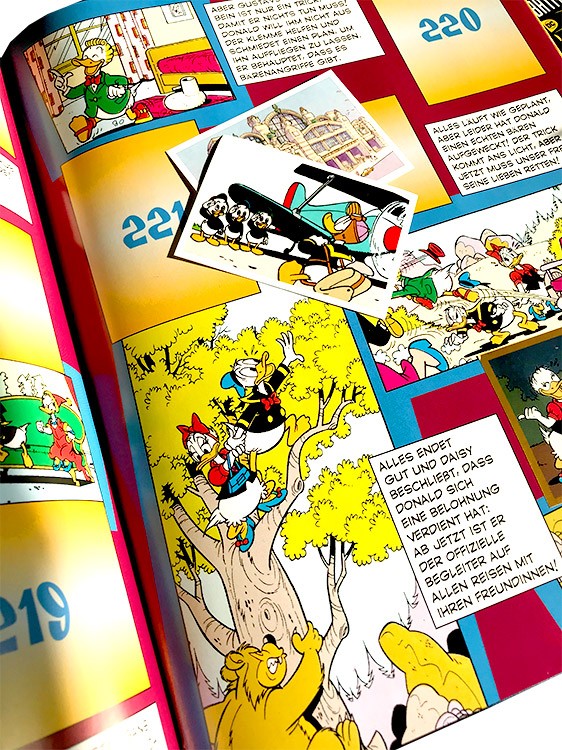 Donald Duck – Sticker und Trading Cards Blick ins Stickeralbum