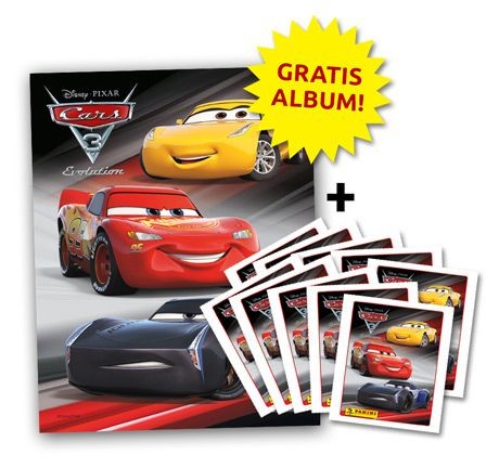 Cars Stickerkollektion - Stickeralbum und 10 Tüten