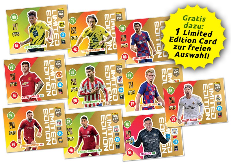 Panini FIFA 365 Adrenalyn XL 2021 - Blister Limited Edition Cards