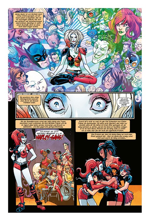 Harley Quinn und die Harley-Gang Blick in den Comic Vorschauseite