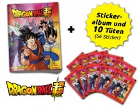 Dragon Ball Super Stickerkollektion - Schnupperbundle mit 10 Tüten