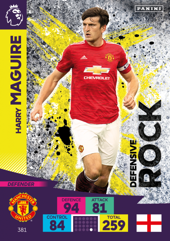 Panini Premier League Adrenalyn XL 2020/21 - Defensive Rocks - Harry Maguire