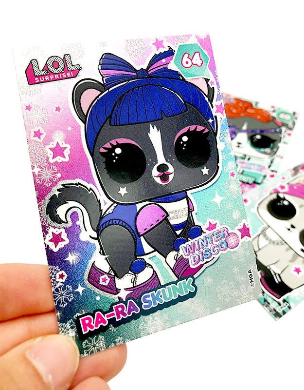 L.O.L. Surprise! Glitter 'n' Glow Cards Beispiel Effekt