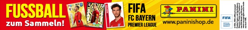 Fussball zum Sammeln! FIFA, FC Bayern, Premier League - Banner