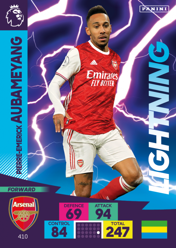 Panini Premier League Adrenalyn XL 2020/21 - Lightning - Pierre Emerick Aubameyang