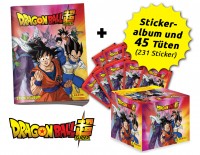 Dragon Ball Super Stickerkollektion - Son Goku Bundle mit 45 Tüten