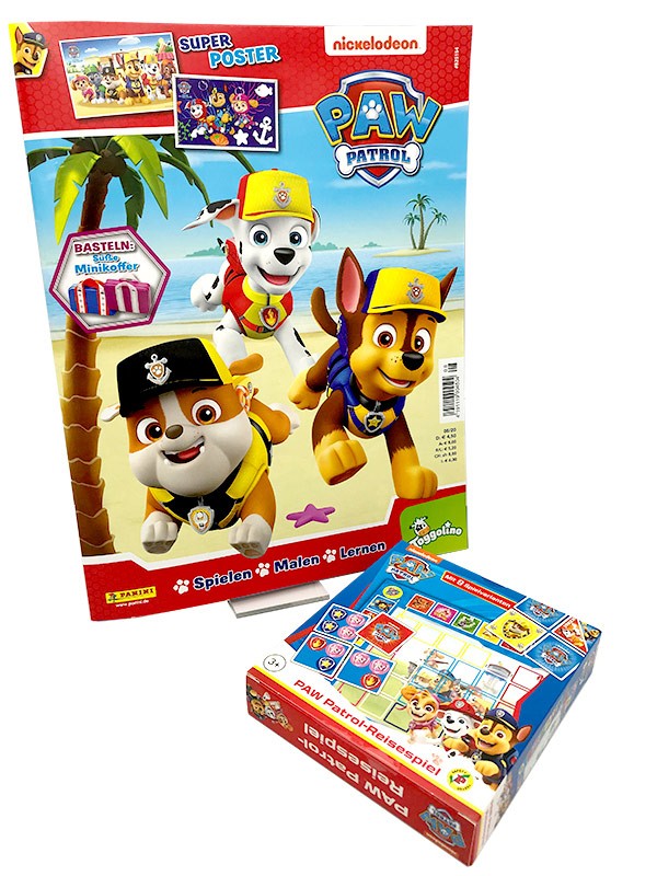 Paw Patrol Magazin 08/20 Cover mit Reisespiel