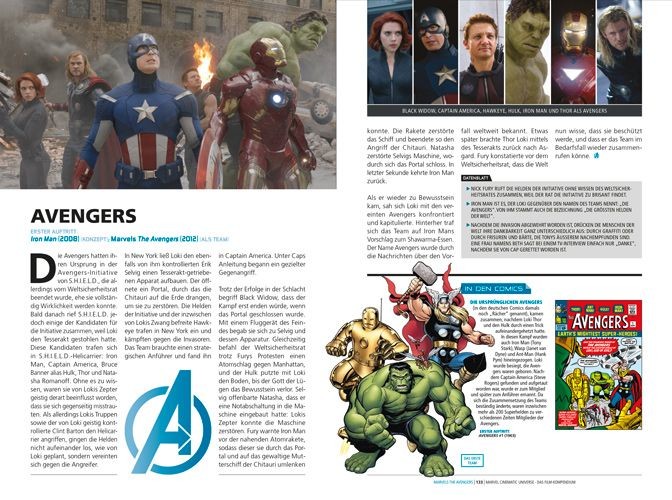 Marvel Cinematic Universe – Blick ins Buch mit vielen Infos zu den Filmen