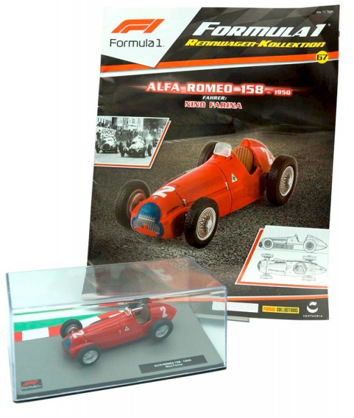 Formula 1 Rennwagen-Kollektion 67: Nino Farina (Alfa Romeo 158)