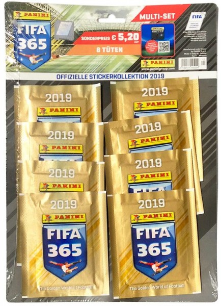 Panini FIFA 365 2019 Stickerkollektion – Multipack