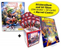80 Jahre Marvel Ultimate Bundle - Sticker + Comic Übersicht Inhalt