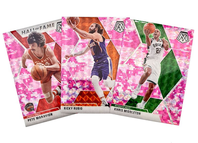 NBA Mosaic 2019/20 Trading Cards - Pink Camo PRIZM Parallel Cards