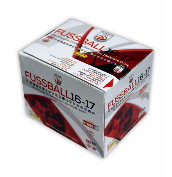 Österreichische Bundesliga Stickerkollektion 2016/2017 - Box mit 50 Tüten