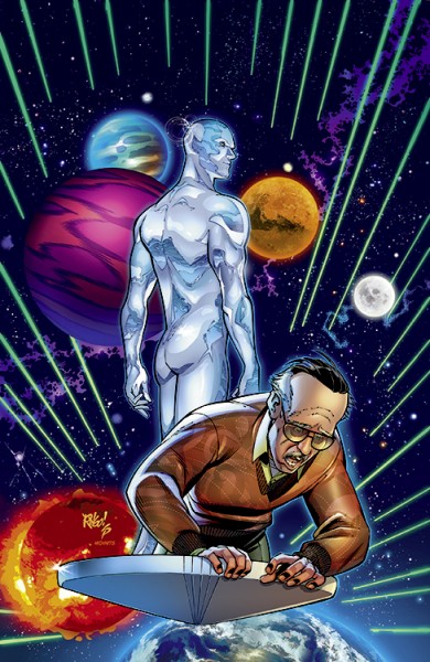 Stan Lee trifft die Marvel-Helden