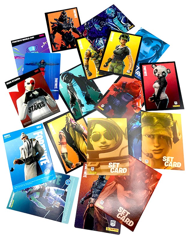 Fortnite Reloaded Trading Cards Verschiedene Cards Beispiele