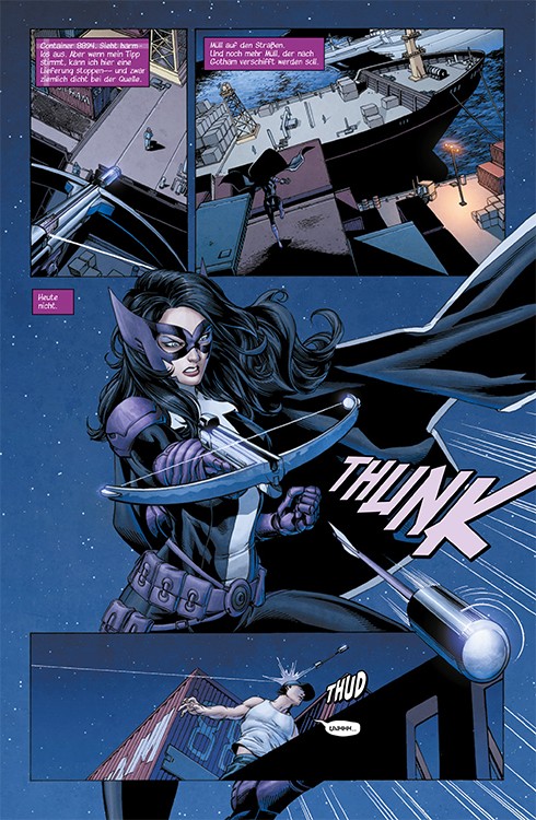 Huntress Blick in den Comic Vorschauseite
