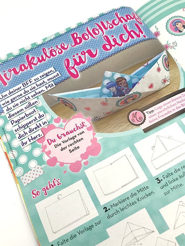 Miraculous Ladybug Magazin Innenansicht Bastelseite Activity