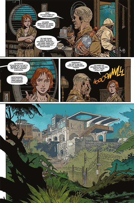 Die Insel des Dr. Moreau – Der Klassiker der Science-Fiction und Horrorliteratur als Comic – Blick auf eine Innenseite