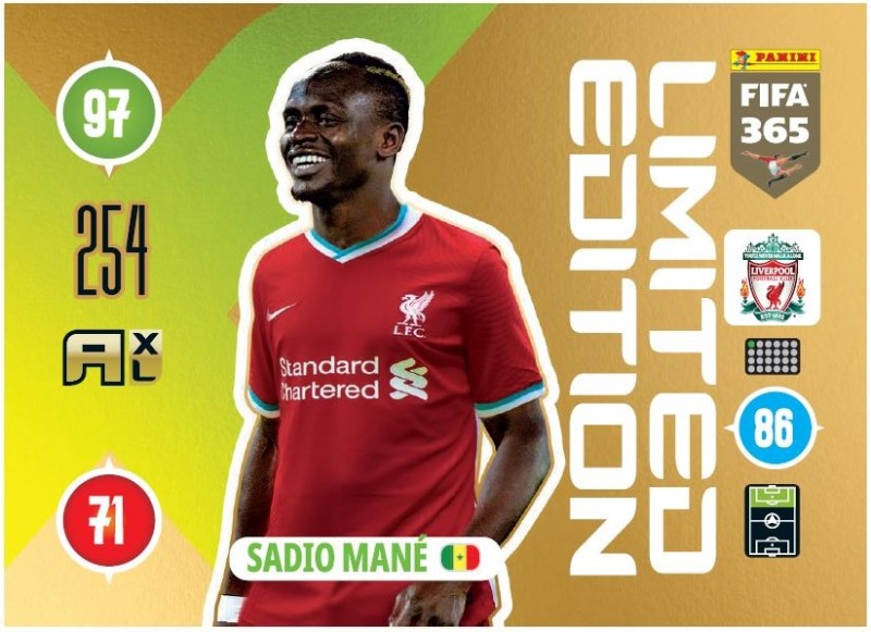 Panini FIFA 365 Adrenalyn XL 2021 - Limited Edition Card Sadio Mane