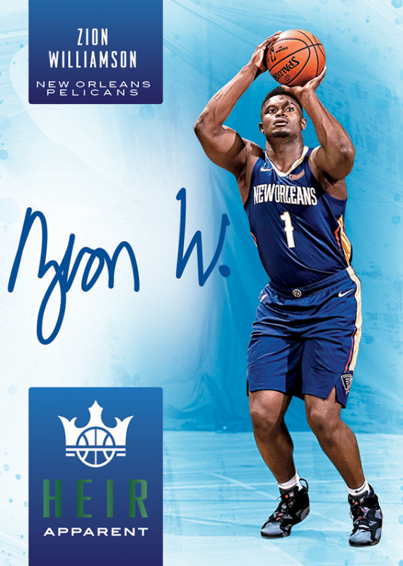 NBA Court Kings 2019/20 Trading Cards - Autogramm-Card Zion Williamson