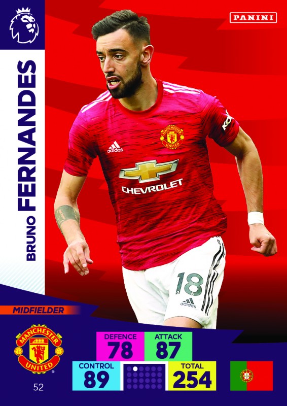 Panini Premier League Adrenalyn XL 2020/21 - Bruno Fernandes