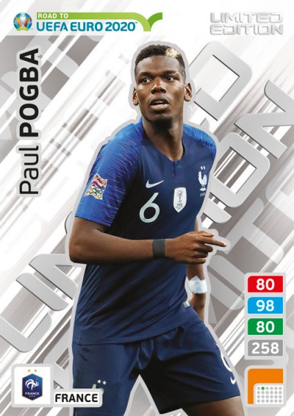 Road To UEFA Euro 2020 Adrenalyn XL - LE-Card Paul Pogba/Fra