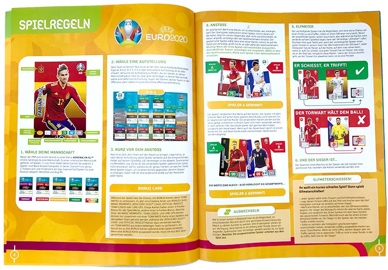 UEFA Euro 2020 Adrenalyn XL - Sammlermagazin Spielregeln