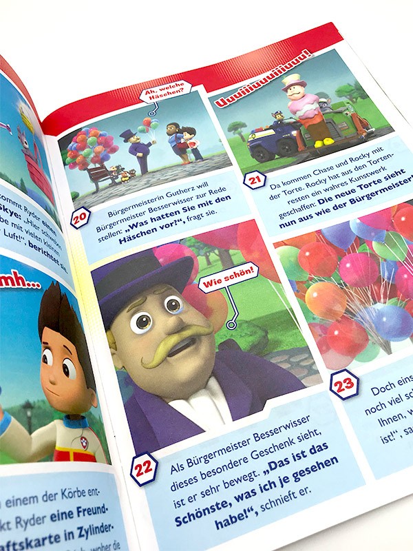 Paw Patrol Magazin Innenansicht Comic