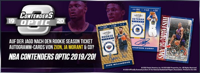 NBA Contenders Optic 2019-20 Trading Cards - Jetzt vorbestellen