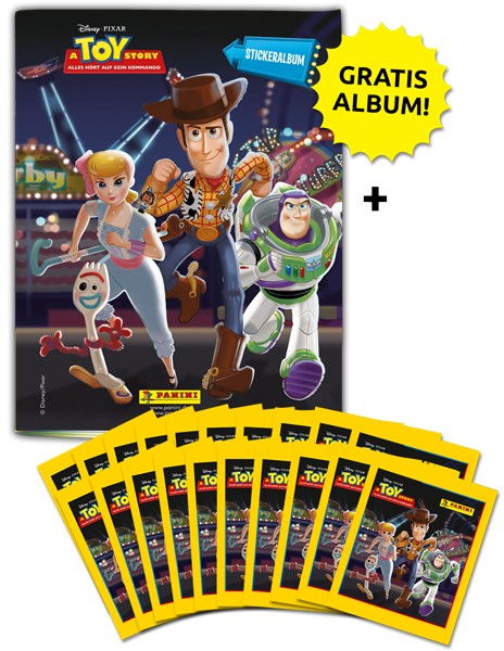 Disney Toy Story 4 Sticker und Sammelkarten - Sammelbundle