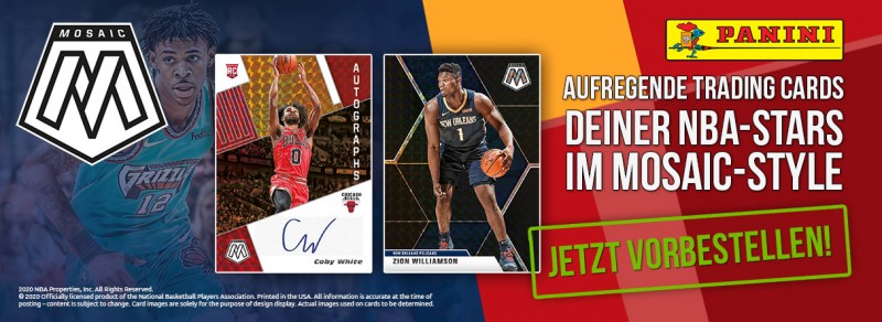 NBA Mosaic 2019/20 Trading Cards - Aufregende Trading Cards deiner NBA-Stars im Mosaic-Style