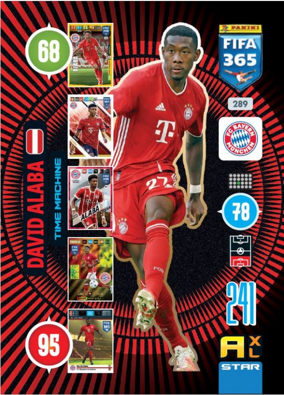 Abbildung von Time Machine Card Alaba der FIFA 365 Adrenalyn XL 2021