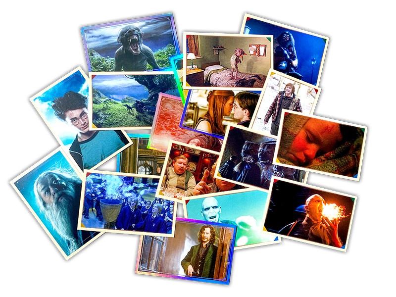 Harry Potter Sticker und Cards Impression Beispiel Sticker