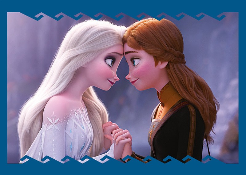 Disney: Die Eiskönigin 2 - Cristal Edition - Sticker und Cards - Beispiel Sticker Elsa und Anna