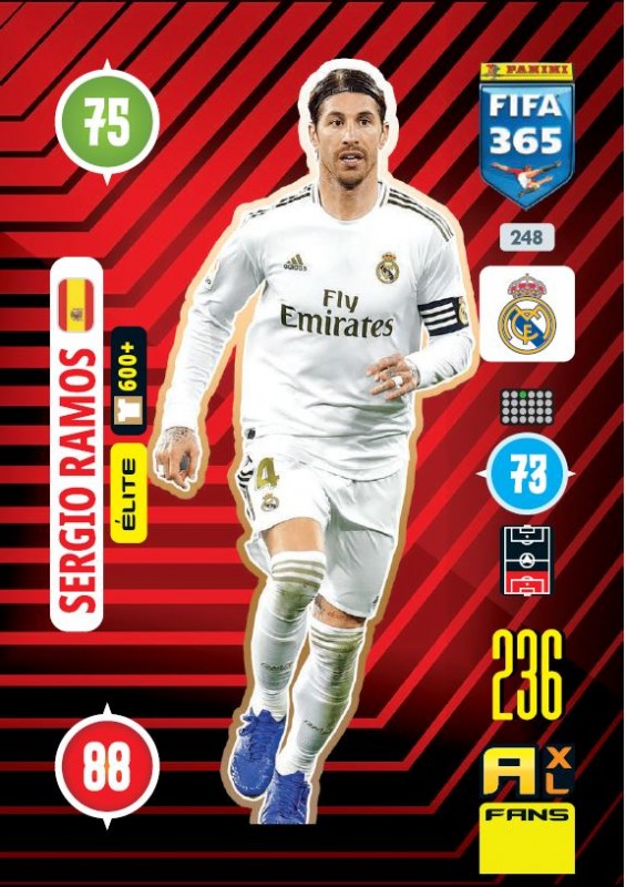 Abbildung von Elite Card Ramos der FIFA 365 Adrenalyn XL 2021