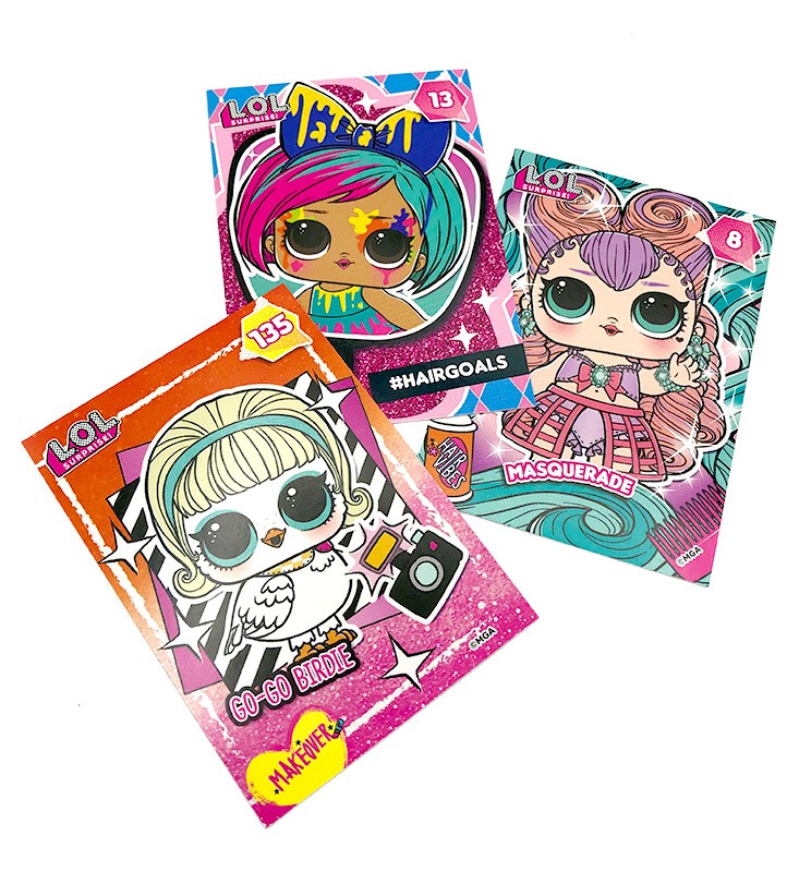 L.O.L. Surprise! Glitter 'n' Glow Cards Beispiel Effekt
