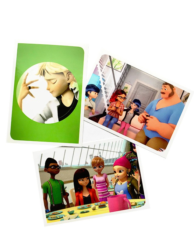 Miraculous Sticker und Trading Cards Sticker Beispiel