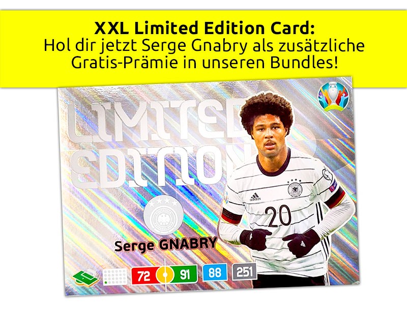 UEFA EURO 2020 Adrenalyn XL Preview Collection - XXL Limited Edition Card Serge Gnabry Prämie