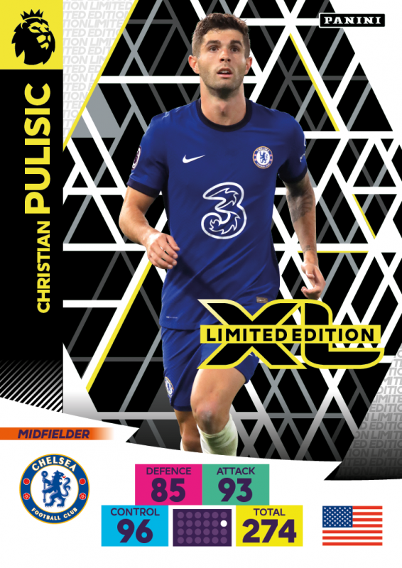 Panini Premier League Adrenalyn XL 2020/21 - Limited Edition Card - Christian Pulisic