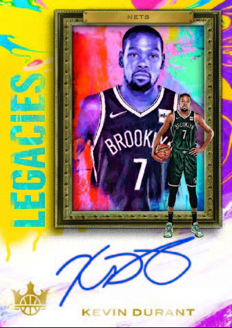 NBA Court Kings 2019/20 Trading Cards - Autogramm-Card Kevin Durant