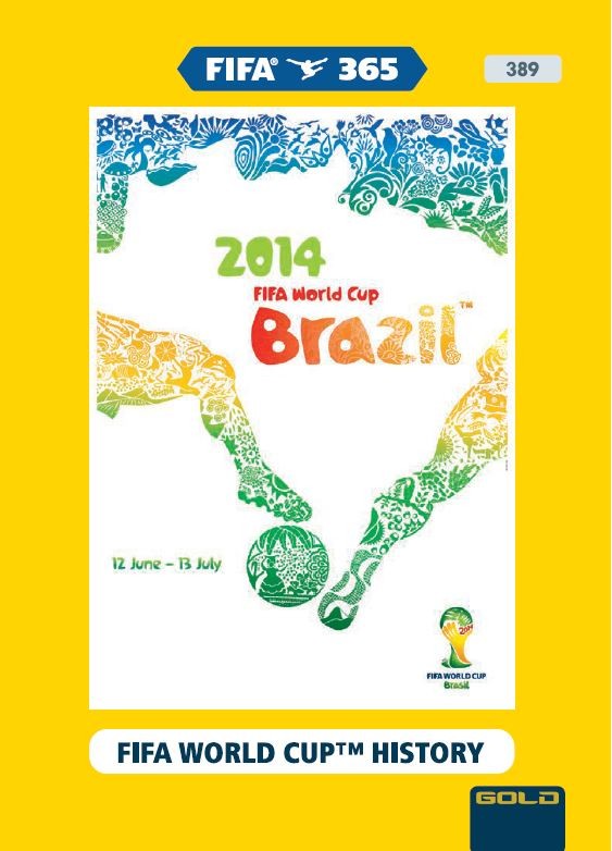 Abbildung von FIFA World Cup History Card Brasilien der FIFA 365 Adrenalyn XL 2021